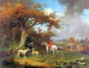 unknow artist Classical hunting fox, Equestrian and Beautiful Horses, 071. USA oil painting artist